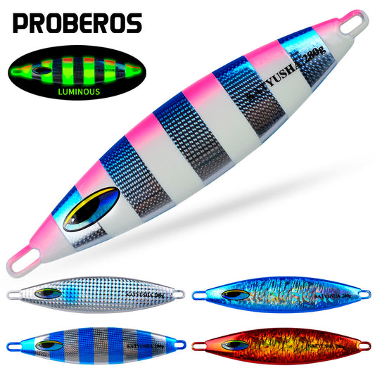 PROBEROS 5PC Metal Jigs Jigging Lure Artificial Baits Jig Lure Saltwater Fishing Tackle