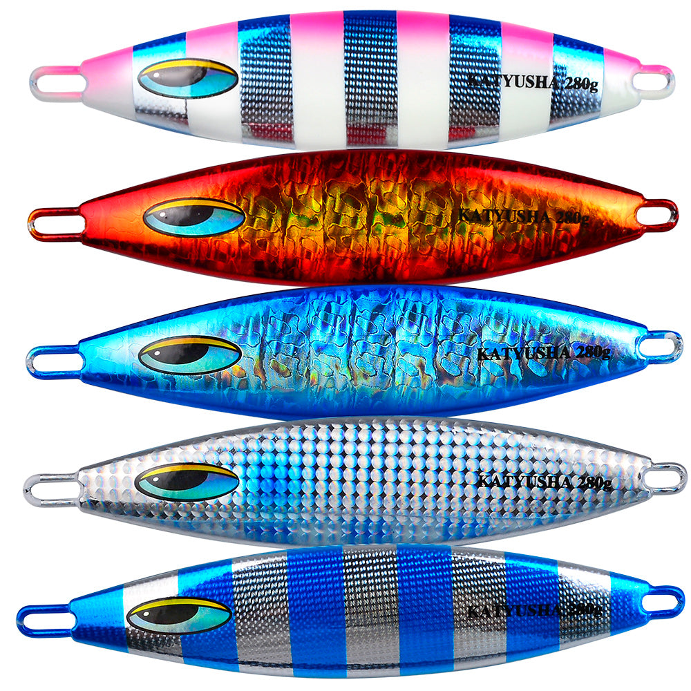 PROBEROS 5PC Metal Jigs Jigging Lure Artificial Baits Jig Lure Saltwater Fishing Tackle