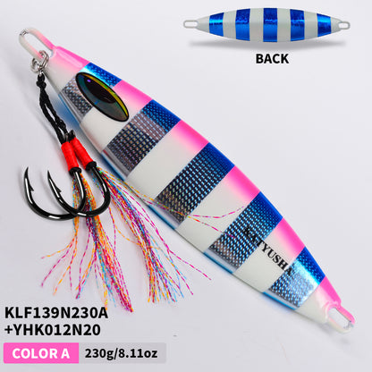 PROBEROS KLF139 Slow Pitch Jig Glow 180g-280g Saltwater for Tuna Amberjack Snapper