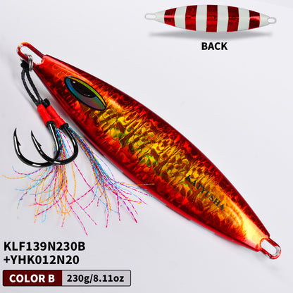PROBEROS KLF139 Slow Pitch Jig Glow 180g-280g Saltwater for Tuna Amberjack Snapper
