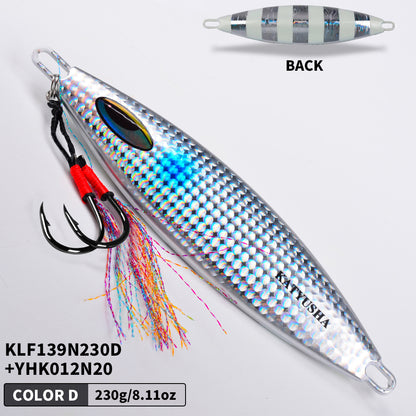 PROBEROS KLF139 Slow Pitch Jig Glow 180g-280g Saltwater for Tuna Amberjack Snapper