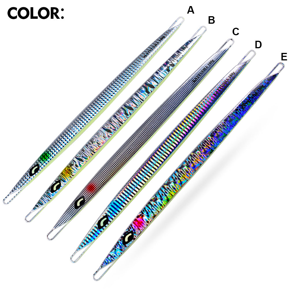 PROBEROS 5PCS Hot. 60g Metal lure Minnow 80g Jig Bait no hook Spinning Baits Sinking