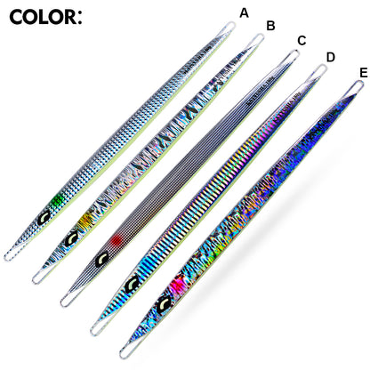 PROBEROS 5PCS Hot. 60g Metal lure Minnow 80g Jig Bait no hook Spinning Baits Sinking