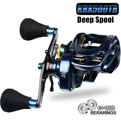 PROBEROS Baitcasting Reel | 6.5:1 Gear Ratio, 6+1BB, PE 40LB-60LB Line Capacity (S/T Series, Left/Right Hand) Listing Titles 20KG Max