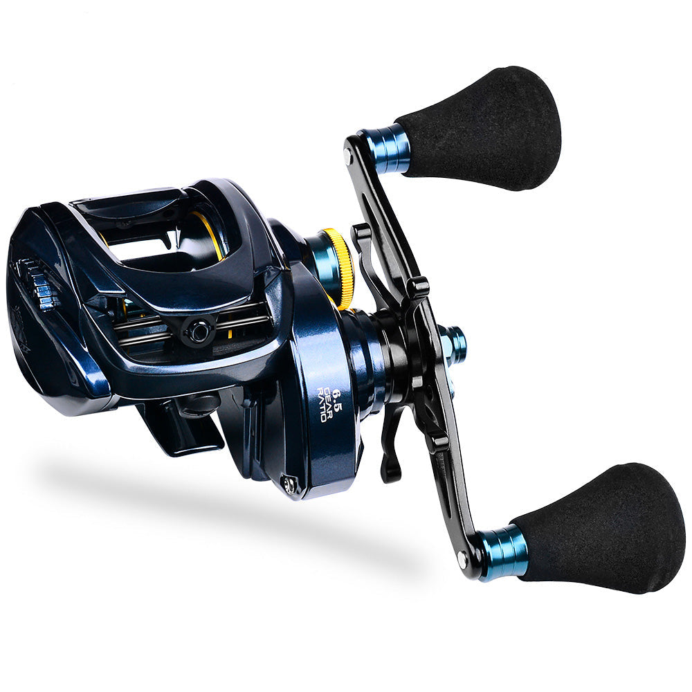 PROBEROS KRX500 Carrete casting 243g-245g / 6.5:1 / 6+1BB, mecanizado CNC – agua salada