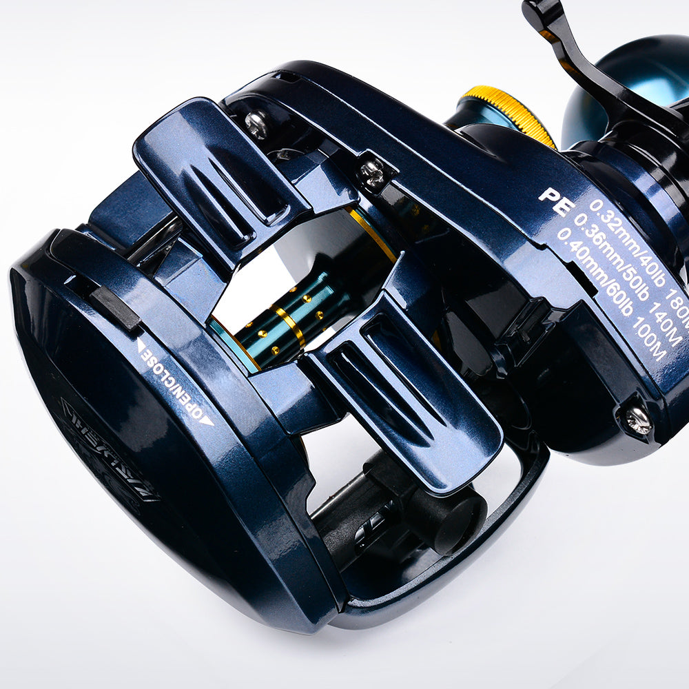 PROBEROS &nbsp;Baitcasting Reel | 6.5:1 Gear Ratio, 6+1BB, PE 40LB-60LB Line Capacity (S/T Series, Left/Right Hand) Listing Titles 20KG Max&nbsp;