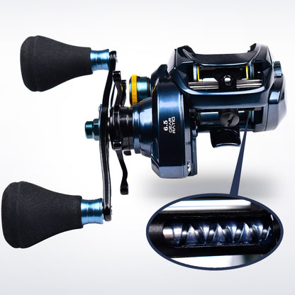 PROBEROS Baitcasting Reel | 6.5:1 Gear Ratio, 6+1BB, PE 40LB-60LB Line Capacity (S/T Series, Left/Right Hand) Listing Titles 20KG Max