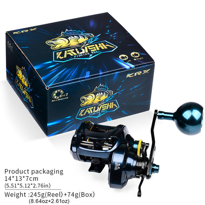 PROBEROS Baitcasting Reel | 6.5:1 Gear Ratio, 6+1BB, PE 40LB-60LB Line Capacity (S/T Series, Left/Right Hand) Listing Titles 20KG Max