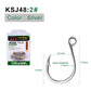 PROBEROS 5PACKAGE 20Pcs/package Crank Jig Head Fishing Hooks 1/0-5/0# Barbed Single Circle Carp Hooks High Carbon Steel Fishhooks Fishing Tackle - Proberos