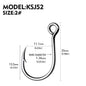 PROBEROS 20 pieces/bag, 5 bags with 100 pieces sold at onceSingle Fishing Hooks 6-4-2-1-1/0-2/0-3/0 Big Eye Fishhooks High Carbon Steel Barbed Sharp Hooks for Lure Pesca