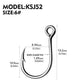 PROBEROS 20 pieces/bag, 5 bags with 100 pieces sold at onceSingle Fishing Hooks 6-4-2-1-1/0-2/0-3/0 Big Eye Fishhooks High Carbon Steel Barbed Sharp Hooks for Lure Pesca - Proberos