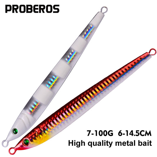 PROBEROS  5PCS 【40g-100g】 Fishing Jig Casting Fishing Jigs Saltwater Jigging Lure