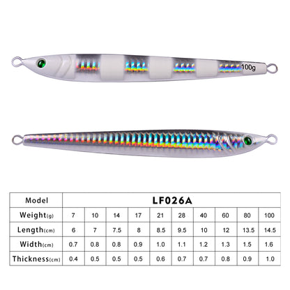 PROBEROS  5PCS 【40g-100g】 Fishing Jig Casting Fishing Jigs Saltwater Jigging Lure