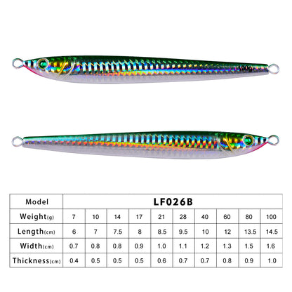 PROBEROS  5PCS 【40g-100g】 Fishing Jig Casting Fishing Jigs Saltwater Jigging Lure