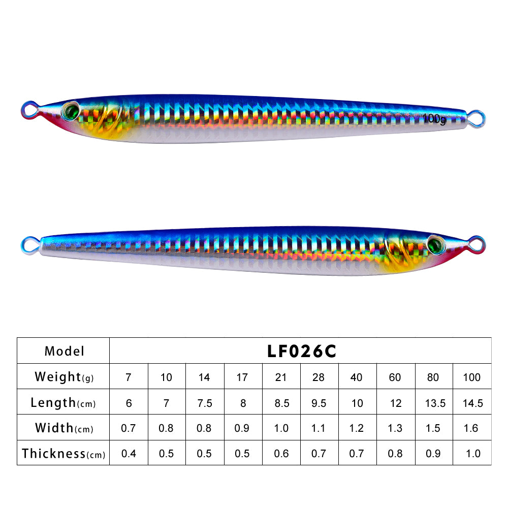 PROBEROS  5PCS 【40g-100g】 Fishing Jig Casting Fishing Jigs Saltwater Jigging Lure