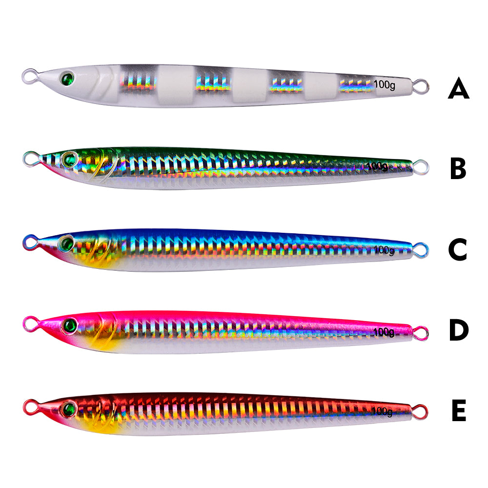PROBEROS  5PCS 【40g-100g】 Fishing Jig Casting Fishing Jigs Saltwater Jigging Lure