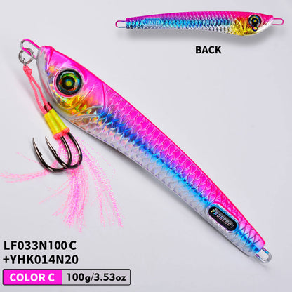 PROBEROS LF033 Slow Jigging Lure with Assist Hook | Saltwater Bait