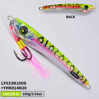 PROBEROS LF033 Slow Jigging Lure with Assist Hook | Saltwater Bait