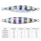 PROBEROS 6Pcs Metal Cast Jig Spoon 40g 60g 80g 100g Shore Casting Jigging Fish Sea Bass Fishing Lure Kit Artificial Bait Tackle - Proberos