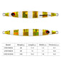 PROBEROS 8PCS Metal Jig  60g 80g 100g  Shore Trolling Spoon Hard Fishing Lure Laser Body Shiny Luminous Tackles
