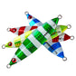 PROBEROS 8PCS Artificiale Metallo Duro Jigging Lures Pesca Acqua salata Jig Bait Immersione Luminosa Metallo Jigs Lure