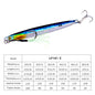 PROBEROS 5pcs Cranky Slow Pitch Jigs, 10g/20g/30g/40g/60g/80g, Luminous Metal Casting Lure, Saltwater Fishing Tackle for Amberjack, Lead, Easter/Independence Day/Thanksgiving/Christmas Festive Fishing Gear