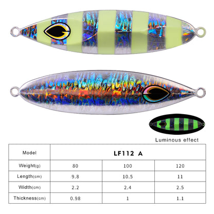 PROBEROS 5 件金属夹具鱼饵重量 80-120 克金属钓鱼夜光饵海水诱饵 Articulos De Pesca Isca 人造鱼