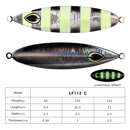 PROBEROS 5 件金属夹具鱼饵重量 80-120 克金属钓鱼夜光饵海水诱饵 Articulos De Pesca Isca 人造鱼