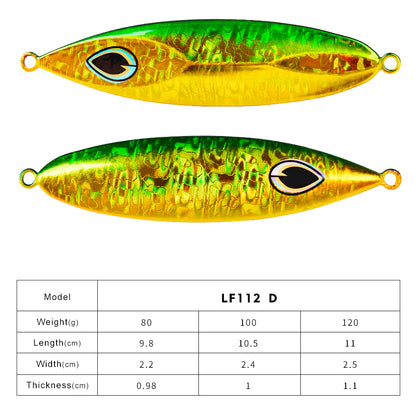 PROBEROS 5 件金属夹具鱼饵重量 80-120 克金属钓鱼夜光饵海水诱饵 Articulos De Pesca Isca 人造鱼