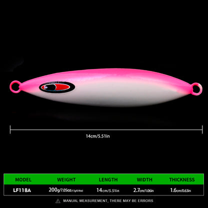 PROBEROS LF118 Slow Jigging Lure Glow Saltwater Jig 80g-300g