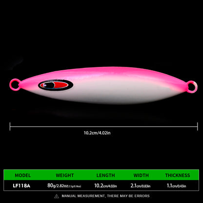PROBEROS LF118 Slow Jigging Lure Glow Saltwater Jig 80g-300g