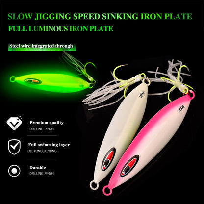 PROBEROS LF118 Slow Jigging Lure Glow Saltwater Jig 80g-300g