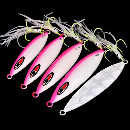 PROBEROS LF118 Slow Jigging Lure Glow Saltwater Jig 80g-300g