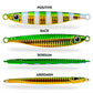 PROBEROS 5pcs Luminous Fishing Lure - Slow Jigging Hard Lure, Iron Plate Fish Design, Realistic Stripes & Marble Patterns, Sunken Throwing Device for Fishing, Fishing Lure - Proberos