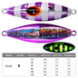 PROBEROS 5PCS Slow Sinking Jigging Fishing Lures - Saltwater Metal Spoon Baits, Assorted Colors, Artificial Hard Bait Tackle for Casting, Casting Jigs | Reflective Fishing Lures | Durable Fishing Tackle, Fishing Bait