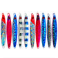 PROBEROS 5PCS 70g 90g Laserové světlé hluboké mořské kovové Jig Rybaření Jigbait Lžíce Návnady Jig Lure Rychlé potápění Rybářské Tackle