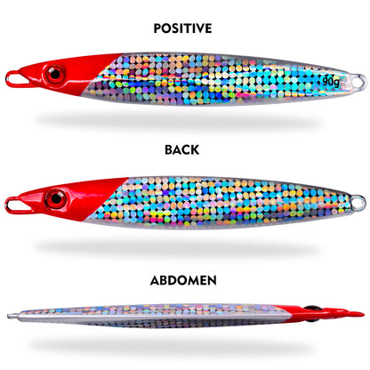 PROBEROS LF129 Lead Slow Jiging Lure 3D Eye 70g-90g Saltwater Fishing Bait