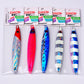 PROBEROS 5PCS 70g 90g Laserové světlé hluboké mořské kovové Jig Rybaření Jigbait Lžíce Návnady Jig Lure Rychlé potápění Rybářské Tackle