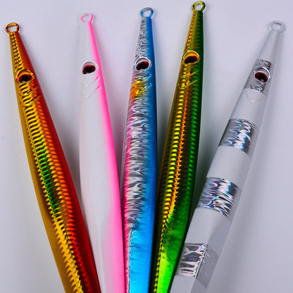 PROBEROS 5PCS Kovový rybářský návnada 60g-400g Jigging návnada Trolling Wobbler Umělý tvrdý plavek Potápějící Leurre mořský rybolov Isca