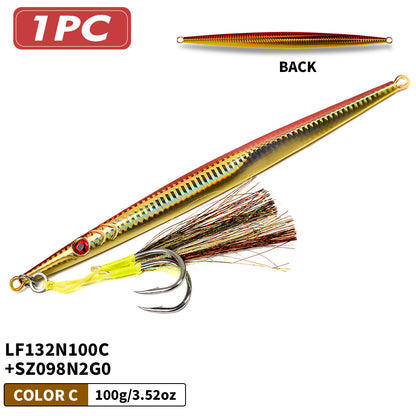PROBEROS LF132 Slow Jigging Lure 60g-400g Saltwater Vertical Jig for Offshore Big Game Fishing