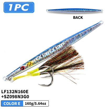 PROBEROS LF132 Slow Jigging Lure 60g-400g Saltwater Vertical Jig for Offshore Big Game Fishing