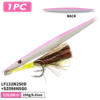 PROBEROS LF132 Slow Jigging Lure 60g-400g Saltwater Vertical Jig for Offshore Big Game Fishing
