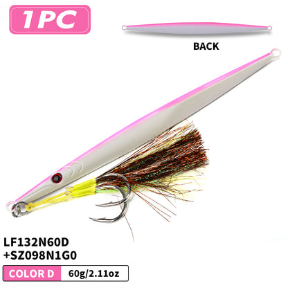 PROBEROS LF132 Slow Jigging Lure 60g-400g Saltwater Vertical Jig for Offshore Big Game Fishing