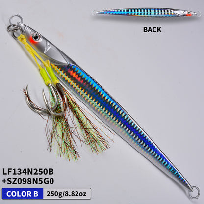PROBEROS NEW 5PCS 180g 200g 230g 250g 280g 심해 금속 좋은 낚시 갈고리 미끼 국자 미끼 갈고리 미끼 울타리 빠른 가라앉는 낚시 도구