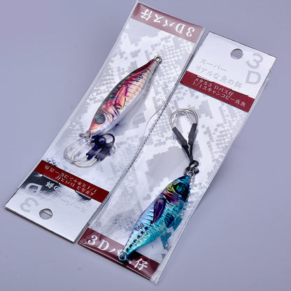 PROBEROS 5pcs  Luminous Jigging Lure 30-40-60-80g Metal Jigs Fishing Bait Sea Fishing Jig Spoon Trolling Wobbler Hard Isca Pesca