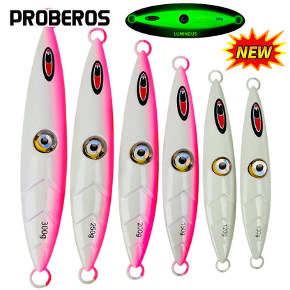 PROBEROS 5 件套远投路亚饵夹具 LED 电子灯鱼眼夜灯慢摇路亚鲈鱼路亚海钓装备