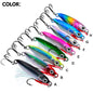 PROBEROS 8pcs Metal Jig Shore Casting Jigging Lure Shore Casting Saltwater Fishing Lure Bait Artificial Bait