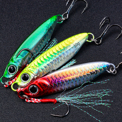 PROBEROS 8pcs Metal Jig Shore Casting Jigging Lure Shore Casting Saltwater Fishing Lure Bait Artificial Bait