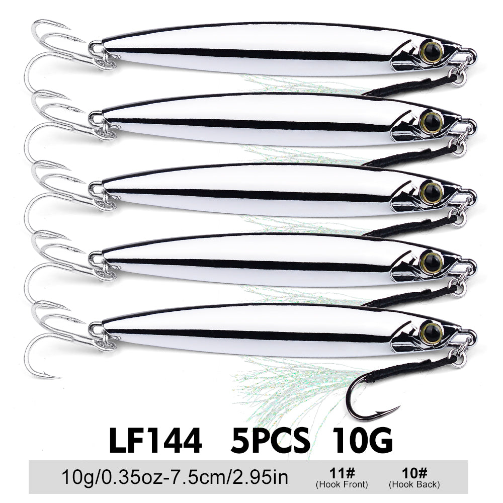 PROBEROS  Lead Slow Jigging Lure Seawater Jigging Lure Boat Fishing Bait 10g 15g 20g 30g 40g 60g 80g