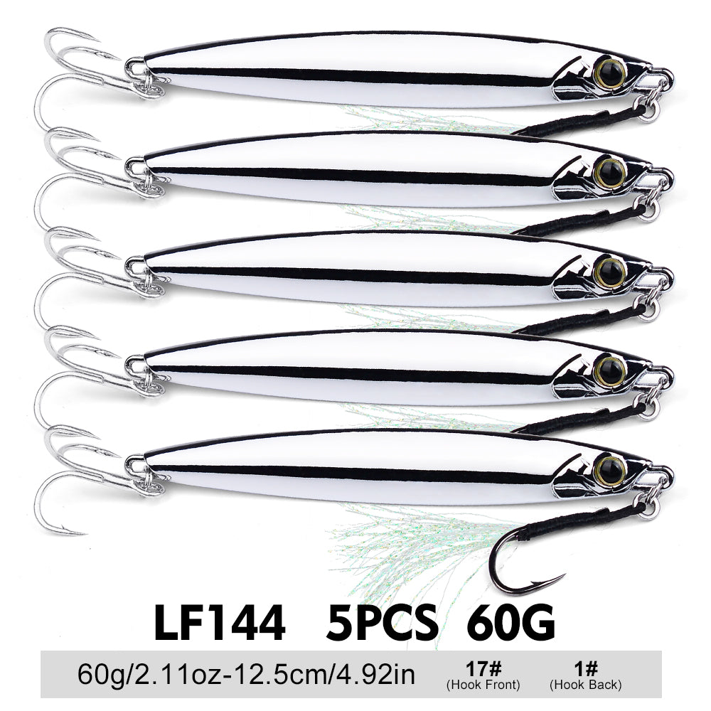 PROBEROS  Lead Slow Jigging Lure Seawater Jigging Lure Boat Fishing Bait 10g 15g 20g 30g 40g 60g 80g